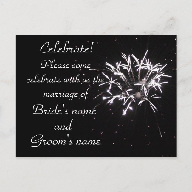 Postal De Invitación Celebraciones! (Anverso)