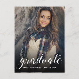 Postal De Invitación Celebrar la fiesta de graduación de Ombre negro