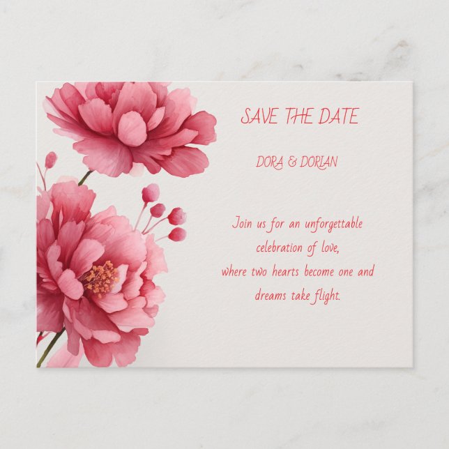 Postal De Invitación Celebrate Love and Joy with a wedding invitation (Anverso)