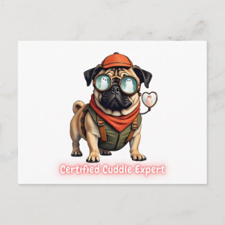 Postal De Invitación Certified Cuddle Expert Invitation Postcard