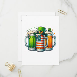Postal De Invitación Cerveza Irlandesa Irlanda Día de San Patricio Fies