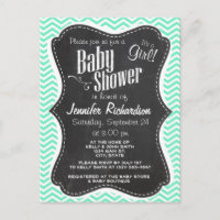 Chalkboard vintage; Aquamarine Chevron; zig zag