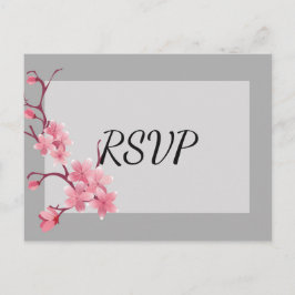 Postal De Invitación Cherry Blossom RSVP