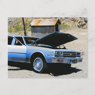 Postal De Invitación Chevrolet Impala Antiguo Abandonado