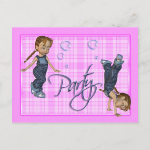 Postal De Invitación Chicas solo quieren divertirse, Fiesta invita