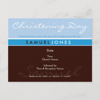 Postal De Invitación CHRISTENING INVITE :: simplemente groovy 2