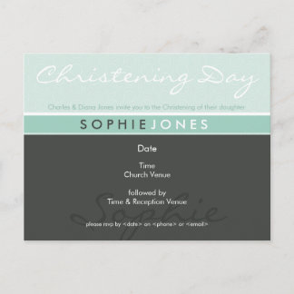 Postal De Invitación CHRISTENING INVITE :: simplemente groovy 5