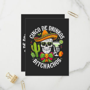 Postal De Invitación Cinco De Drinko Bitchachos