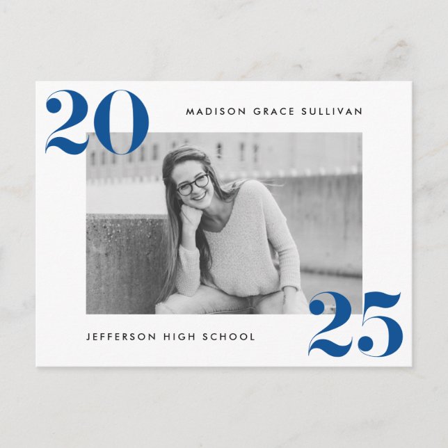 Postal De Invitación Clase audaz del Partido de Graduación de Fotografí (Anverso)