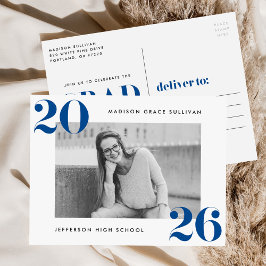 Postal De Invitación Clase audaz del Partido de Graduación de Fotografí