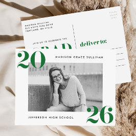 Postal De Invitación Clase audaz del Partido de Graduación de Fotografí