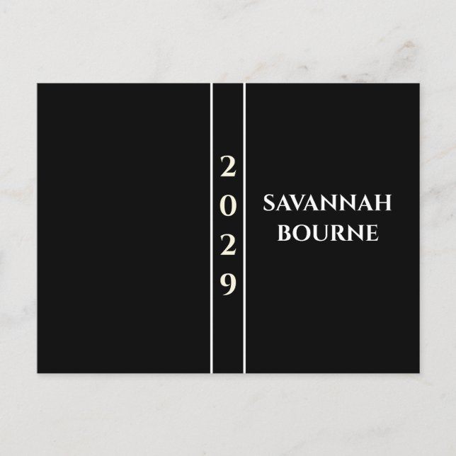 Postal De Invitación Clase de cambio a la graduación del año actual (Anverso)