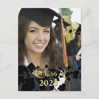 Postal De Invitación Clase de Graduación de Foto de Año de Cambio