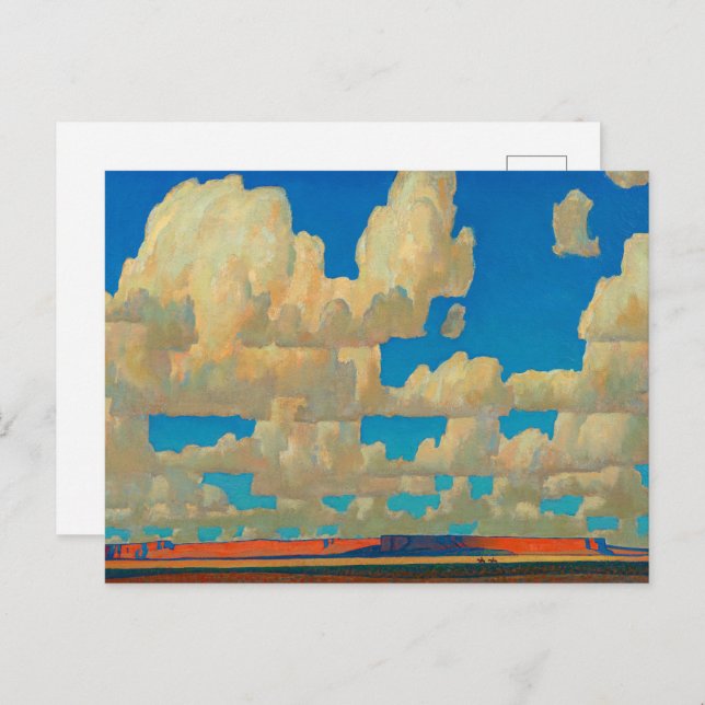 Postal De Invitación Cloud World de Maynard Dixon (Anverso / Reverso)
