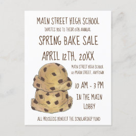 Postal De Invitación Cocina de chocolate Dough Bake Cookies de venta