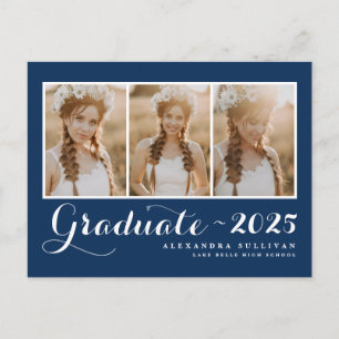 Postal De Invitación Collage de fotos de graduación de la promoción 202