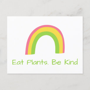 Postal De Invitación Comer plantas sea amable