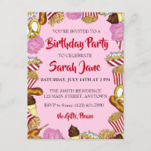 Comida de Fiesta de Cumpleaños del Carnaval Estata