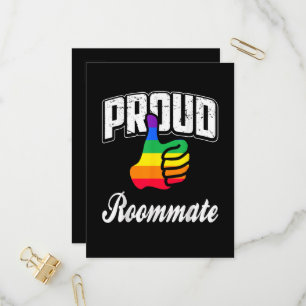 Postal De Invitación Compañero de cuarto Orgullo Gay