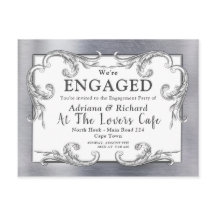 Compromiso de decoración de vintage de latón dorad