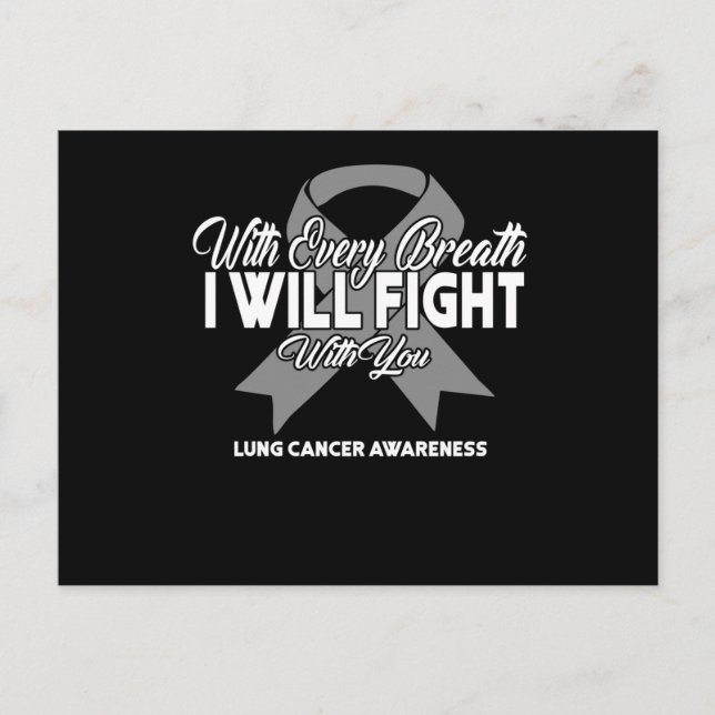 Postal De Invitación Con Cada Respiración Lucharé Contigo. (Anverso)