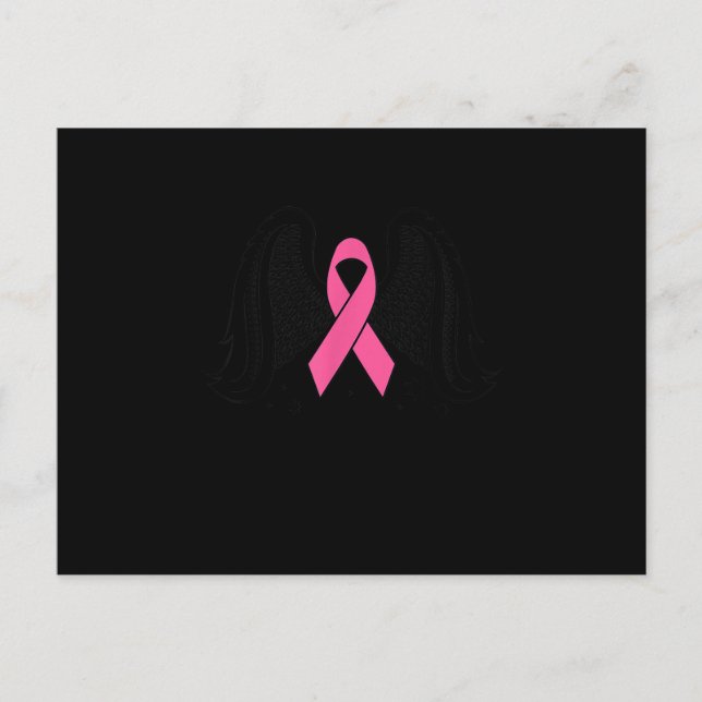 Postal De Invitación Concienciación sobre el cáncer de mama Ángel de Ci (Anverso)