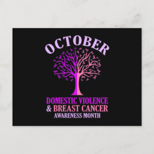 Postal De Invitación Concienciación sobre la violencia en el hogar Mes 