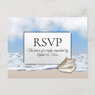 Postal De Invitación Confirmación de asistencia a la playa con opciones