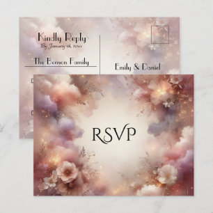 Postal De Invitación Confirmación de asistencia para boda de jardín con