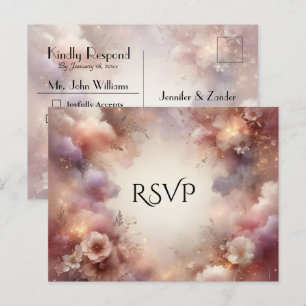 Postal De Invitación Confirmación de asistencia para la boda en el jard