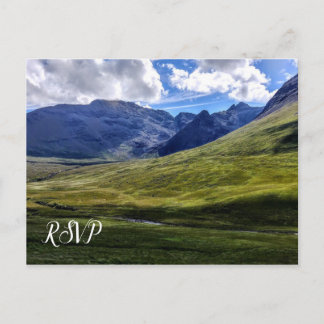 Postal De Invitación Confirmación de boda de montaña