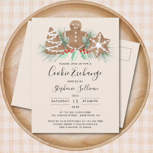 Postal De Invitación Cookie Exchange