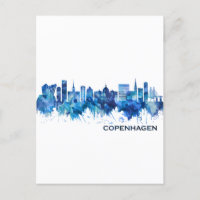 Copenhague Dinamarca Skyline Blue