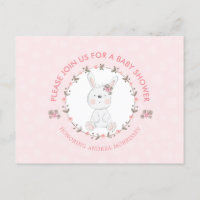 Corona floral de conejito bebé lindo Rosa para bab