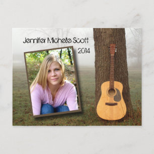 Postal De Invitación Country Guitar Open House