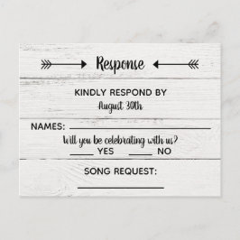 Postal De Invitación Country Love Western Rustic Postcard