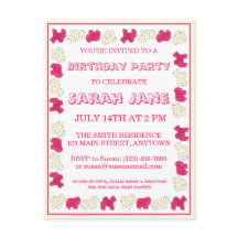 Crackers de animales rosados Cookies Fiesta de cum