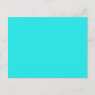 Postal De Invitación Crea tu propia minimalist cyan