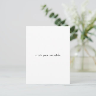 Postal De Invitación crea tu propio blanco