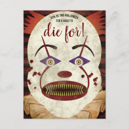 Postal De Invitación Creepy Killer Cloween Party