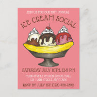 Crema de hielo Fiesta social postre banana Split S