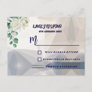 Postal De Invitación Cumpleaños 10 Elegante Flor de Rosa Blanca