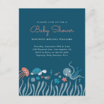 Cute Under the Sea Ocean Critters Baby Shower
