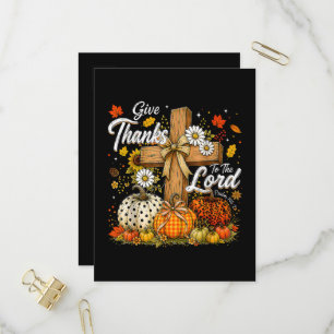 Postal De Invitación Dad gracias al Señor Otoño Temporada de otoño
