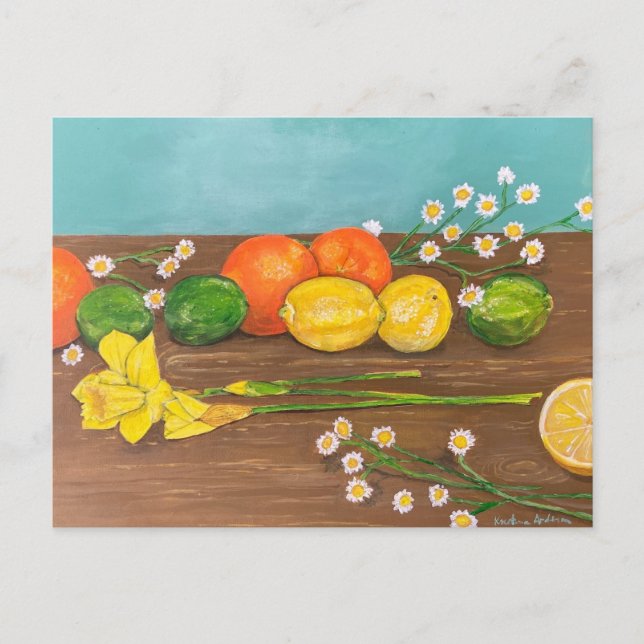 Postal De Invitación daffodil (Anverso)