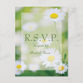 Postal De Invitación Daisy Daisies Flor Floral Boda de verano RSVP
