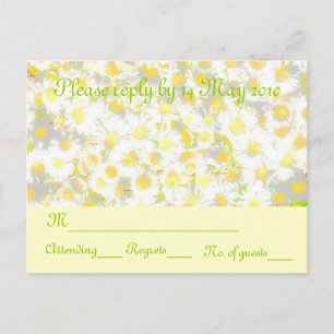 Postal De Invitación Daisy Daisy RSVP