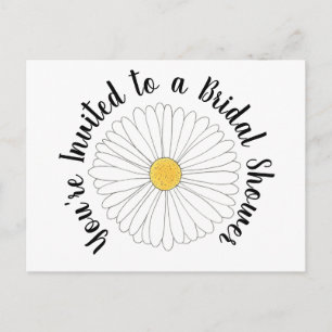 Postal De Invitación Daisy Flower Bridal Shower Floral