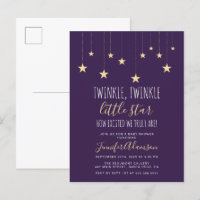 Darple Purple Twinkle Little Star Baby Shower