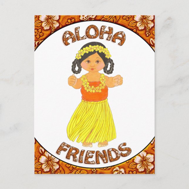 Postal de invitación de amigos de Aloha (Anverso)